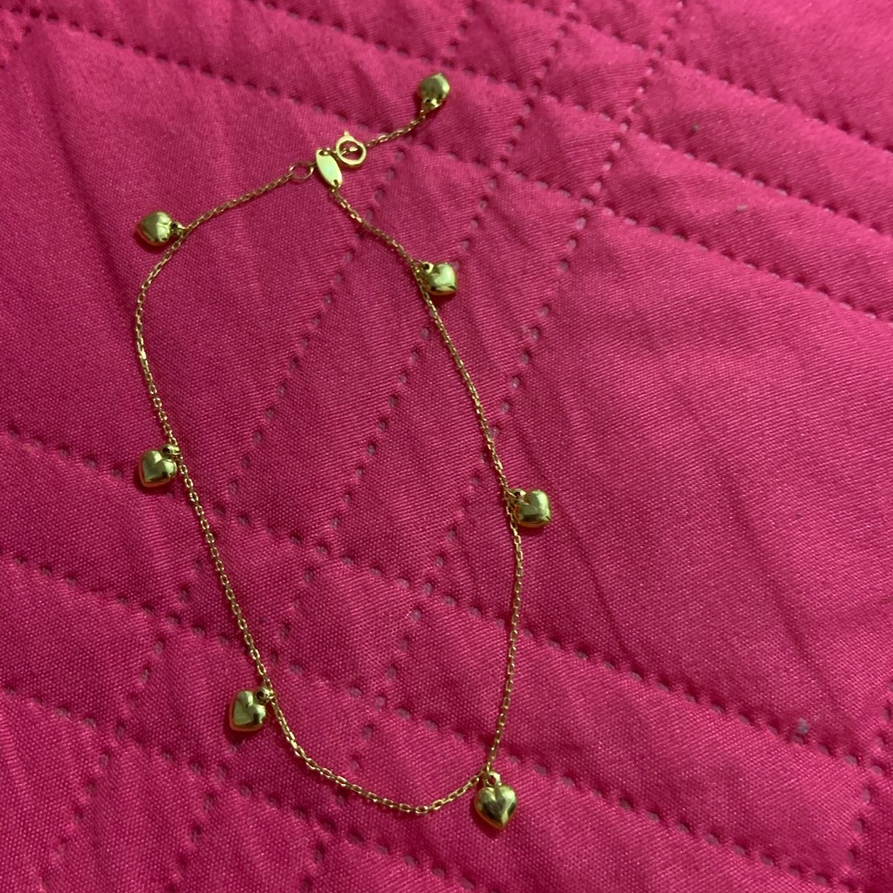 foot bracelet 10k solid gold